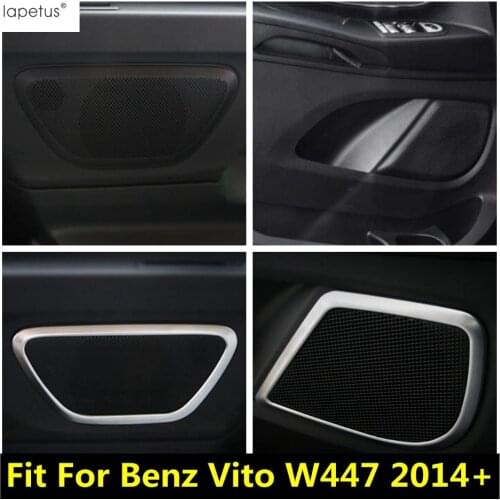 Lapetus Accessories For Mercedes-Benz Vito W447 2014 - 2019 Inner Door Stereo Loudspeaker Speaker Audio Molding Cover Kit Trim