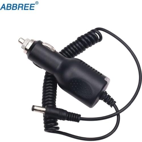 ABBREE 12V-24V Car Charger Cable Line with Indicator Light For Abbree AR-F1 AR-F2 AR-F6 AR-F8 AR-889G Walkie Talkie Radio