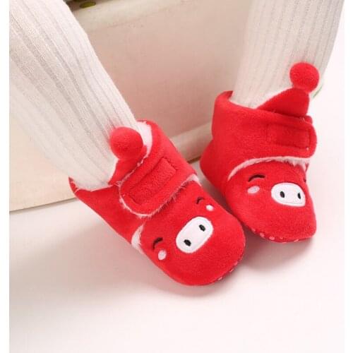 Baby Newborn First Walkers Unisex Cozie Faux Fleece Bootie Winter Warm Infant Toddler Crib Shoes Classic Floor Boots