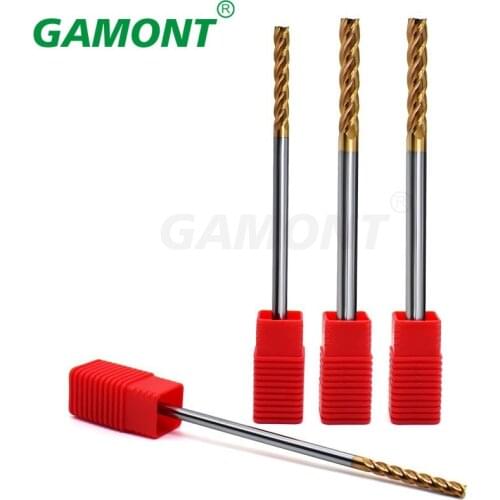 GAMONT Milling Cutter Alloy Coating Tungsten Steel Tool HRC55 Cnc Endmill Top Lengthen Milling Cutter Kit Milling Cutter Tool