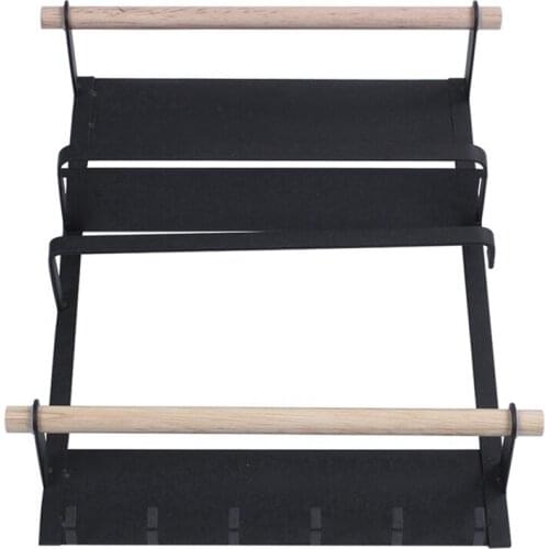 LBER Kitchen Rack Fridge netic Organizer -Design Paper Towel Holder, Rustproof Spice Jars Rack, Heavy-duty Refrigerator Shelf