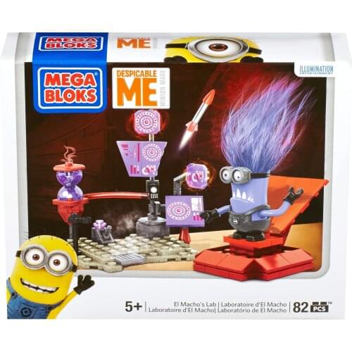Mega Bloks Despicable Me Minions El Macho Lab 5years old Children Toy Festival Christmas Gift