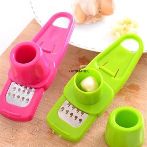 Multifunction Garlic Press Creative Garlic Grinder Garlic Crusher Household Garlic Paste Kitchen ArtifactGarlic Press