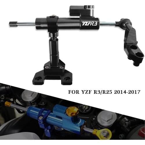YZF R3 For YAMAHA YZF R3 YZF-R3 2014 2015 2016 2017 Motorcycle Steering Damper Stabilizer Linear Reversed Safety Control Bracket