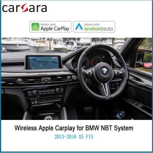 New product aftermarket OEM retrofit multimedia interface for B M W X5 F15 NBT Wireless CarPlay Box and android auto decoder
