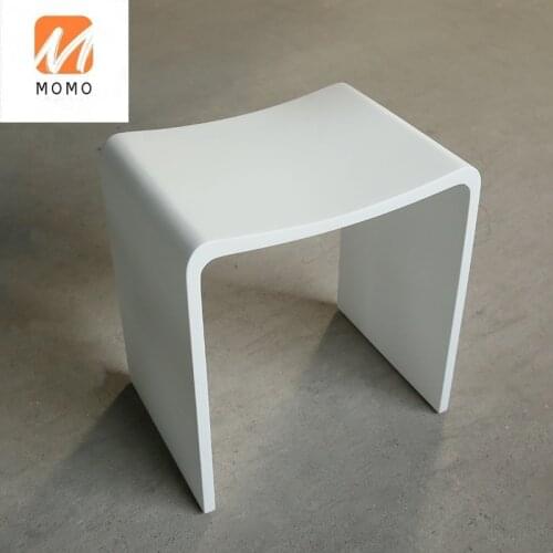 New Design Black Artificial Stone Shop Shower Sanitary Ware Bathroom Vanity Counter Bar Stool