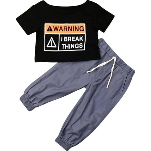 New Summer Toddler Baby Girl Kid Boat Neck Crop Top T-shirt +Leggings Outfit Sportsuits Clothes
