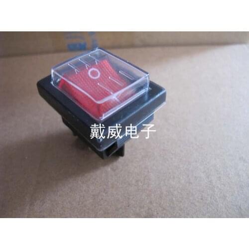 Original new 100% supply boat shaped switch 4 feet with light KCD4 KCD2-201N with waterproof cap