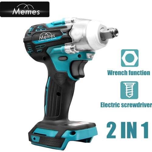 800N.m Cordless Brushless Impact Wrench 1/2" Electric Wrench Drill Electric Screwdriver Power Tools For Makita 18V Battery