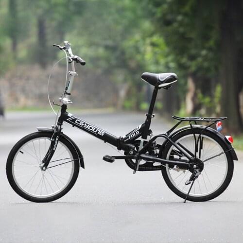 20 Inch 21Speed Folding Bicycle Adult Carbon Steel Folding Bicycle Double Disc Brake 3 orders 2019 New Bike