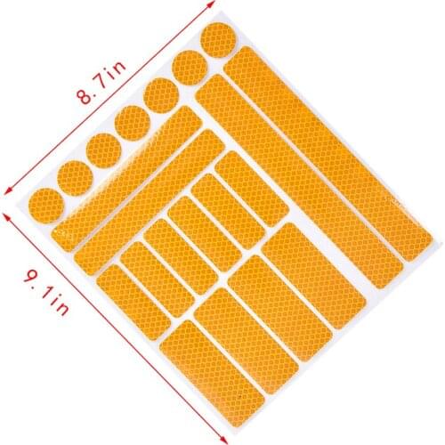 1sheet Bike Reflective Stickers Motorcycle Bicycle Reflector Cycling Warning Reflector Safety Stickers Bicycle Accessories