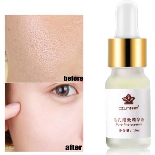 10ML Hyaluronic Acid Pores Shrinking Face Serum Moisturizing Whitening Essence Face Cream Anti-Aging Dry Skin Care