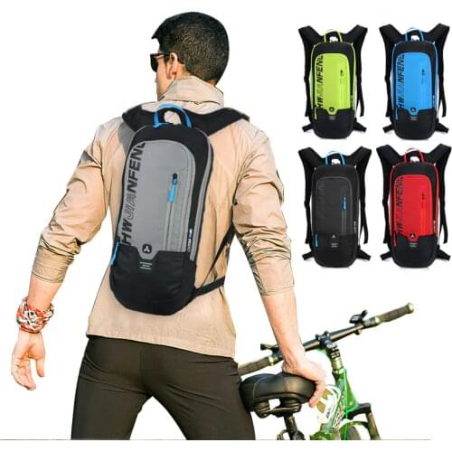 Bicycle Bag Waterproof Bike Backpack Nylon Cycling Hiking Camping Hydration Backpack Bike Equipment 10L Riding Bag