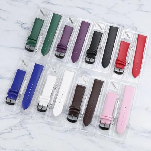 High Quality Genuine Leather Watch Band For DW 20mm 22mm Watchband Watch Strap Accessories Brown Black Blue Wrist Belt Bracelet