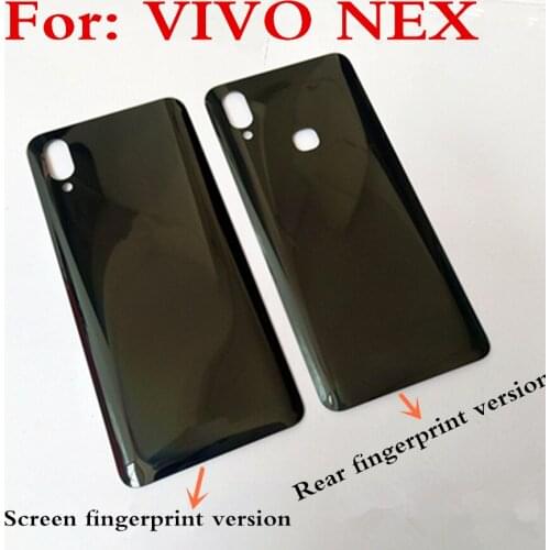 For VIVO NEX Rear fingerprint version Battery Rear Cover Door Glass Housing case for vivo NEX Screen fingerprint version Cover