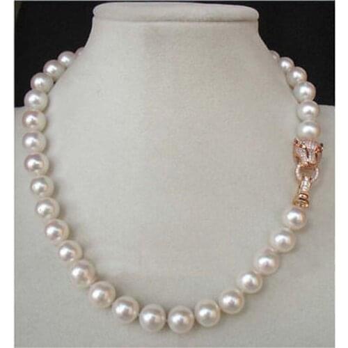 18" 10-11MM AAA GENUINE WHITE SOUTH SEA AKOYA PEARL NECKLACE