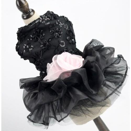 Pet Wedding Dress Floral Dog Cat Dress Luxurious Chihuahua Pet Dresses for Small Dogs Skirt Disfraz Perro Party Dogs Cat Dresses