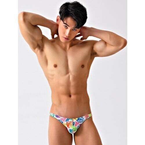 14 printed Sexy Mens Swim Briefs Bikini Swimwear Swiming Trunks Young Man Swimsuit Bathing Suit Beach Shorts Gay Zwembroek