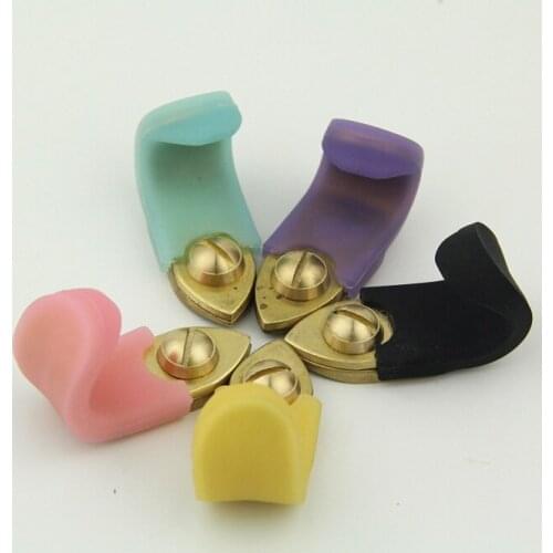 Tooyful 5set Saxophone Thumb Rest Rubber Finger Cushion Pad for Wind Instrument Parts