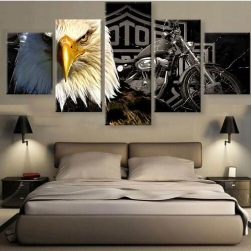 5PCS Modern Eagle Animal Canvas Paintings Prints Murals Nordic Decorations Wholesale Canvas Movie Posters Home Decor Gifts