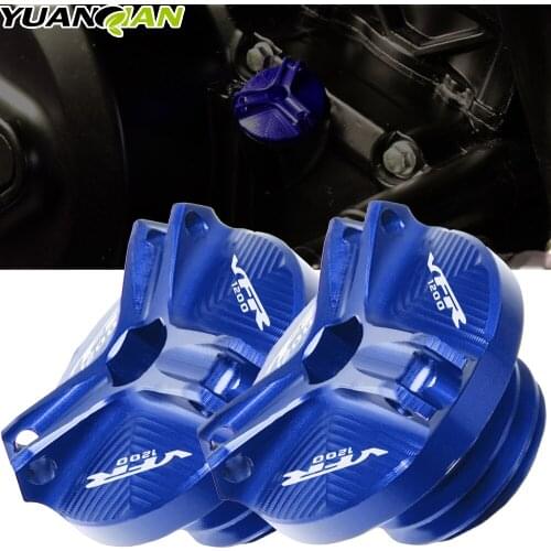 Motorcycle Accessories Engine Oil Drain Plug Sump Nut Cup Plug Oil Fill Cap Cover For Honda VFR1200 VFR 1200 VFR-1200 2010-2016