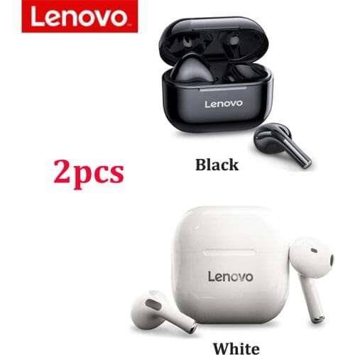Lenovo LP40 TWS Wireless Earphones Bluetooth-compatible 5.0 Waterproof Headset Touch Control Bass Earbuds Sports Headphones