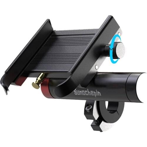 Motorcycle Handlebar Phone Holder CNC Aluminum USB Charger Power Bank 2000MA Bulid-in battery