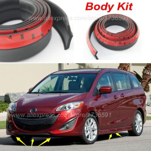 For Mazda 5 Mazda5 Premacy / Bumper Lips / Spoiler For Car Tuning / Body Kit Strip / Front Tapes / Body Chassis Side Protection
