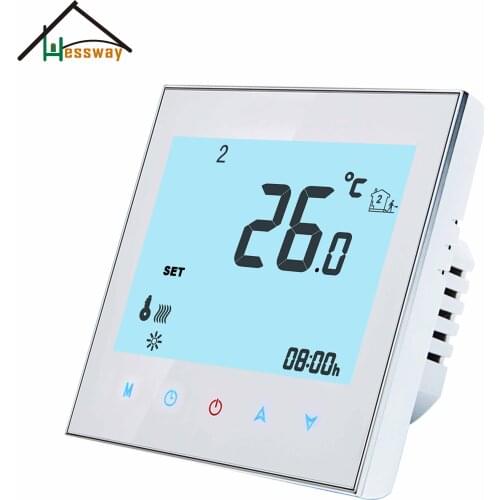 HESSWAY 24v,95-240VAC 2P heat cool temp smart thermostat for 0-10V proportion output