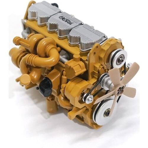 HG Cougar 6ASS-P01 Zinc Alloy Diesel Simulation Engine Motor Assembly metal 1/12 Carburetor for P602 RC Car Vehicles Model Parts