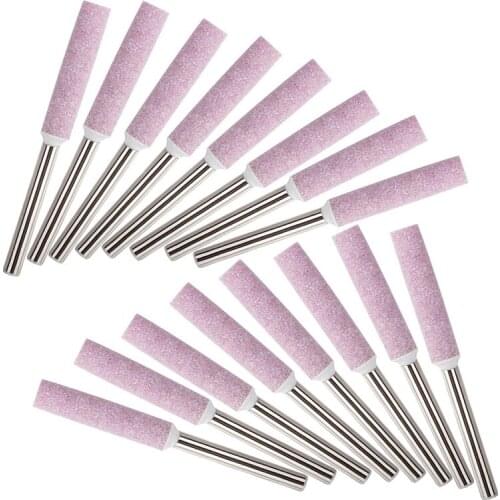 16Pcs Chainsaw Sharpener Grinding Stones 4.8mm Sharpening Tool Stones Burr Chain Saw Grindstone File Replacement Tools