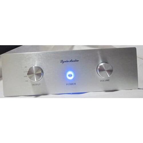 KYYSLB 320*100*300MM A321 Amplifier Chassis Shell DIY Box Enclosure Preceding Case Practical Chassis with Knob RCA Terminal