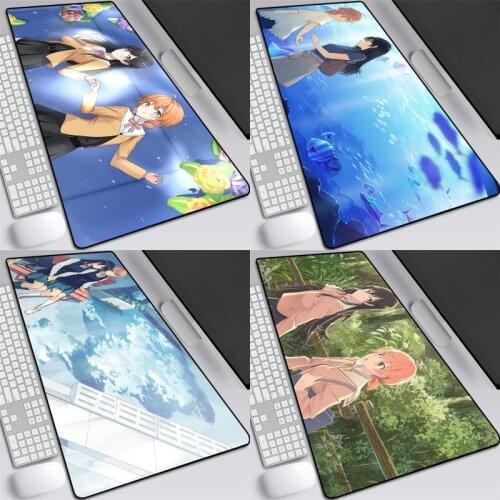 1pcs Hot Japan Anime Bloom Into You Cartoon Printed Mouse Keyboard Pad Gaming Mat Cosplay Prop Decor Boy Girl Gift