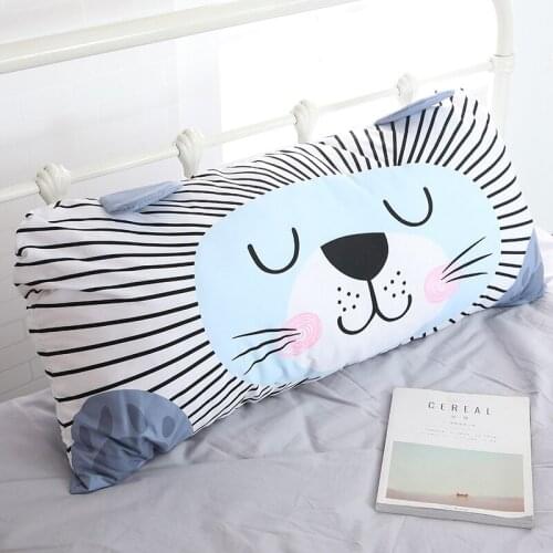 Cute pillow ins wind bed headrest cushion large backrest net red Nordic princess style double bed upper pillow bedroom