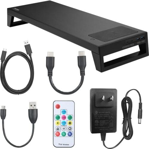 Multifunctional Desktop Laptop Holder Bracket with W-IFI / Biological Fingerprint Lock/ BT Connected APTX Sound/ M-agentic