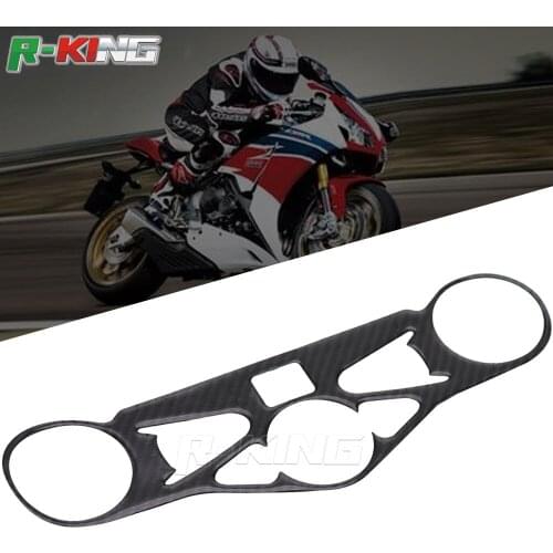 For HONDA CBR1000RR CBR 1000RR 2008 2009 2010 2011 Carbon Fiber Decal Sticker Pad Triple Tree Top Clamp Upper Front Protector