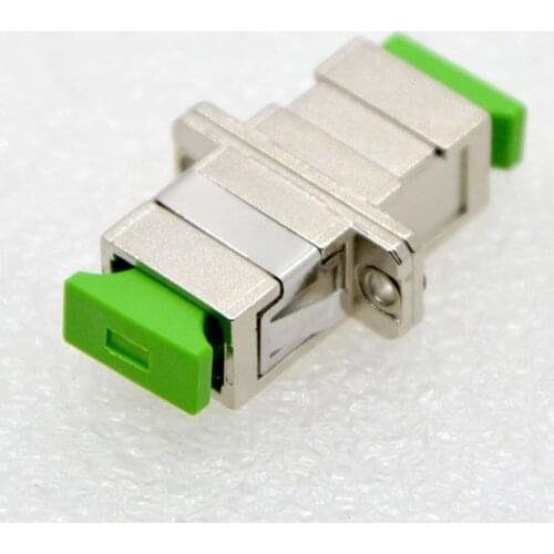 100pcs New SC /APC Metal Optical Fiber Adapter Connector Flange Coupler Single Mode Multimode General Carrier Grade Wholesale