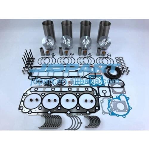 New 4TNE106 Overhaul Kit Piston Rings Bearing Set Full Gasket Kit Engine Valve For Yanmar