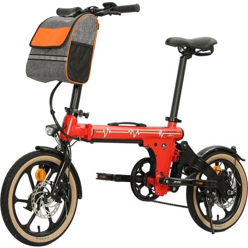 OEM 2021 New Fashion 16 Inch 36v 250w City Light Small Mini Ebike Folding Electric Bike Bicycle