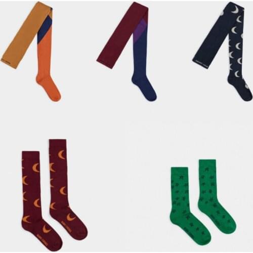 2020 Autumn Winter European American Baby Girls Pantyhose Fashion Knitted Cotton Kids Stockings