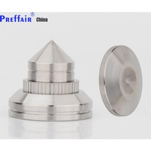 Preffair 4sets 28mm Stainless Steel Speaker Spike Isolation Feet Cone Pad Amp HiFi