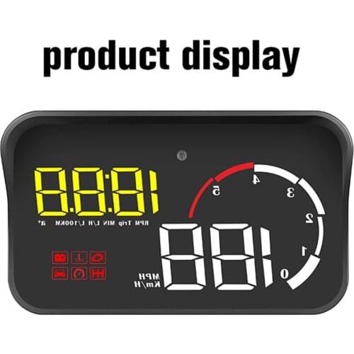 Car Digital Projectors M10 OBD2 HUD Windshield Projector Water Temperature Overspeed RPM Voltage Alarm Head Up Display for Car