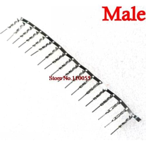 【SIMPLE ROBOT】100Pcs For Dupont Jumper Wire Cable Housing Male Pin Connector Terminal 2.54mm New