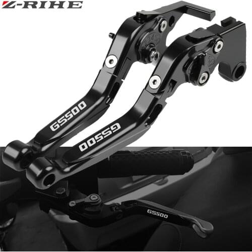 For Suzuki GS500 GS 500 1989-2008 2003 2004 2005 2006 2007 CNC Adjustable Folding Extendable Motorcycle Brake Clutch Levers