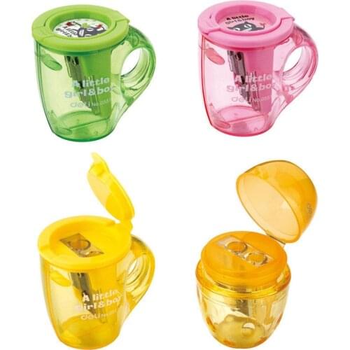 0551 volume pen knife cute creative tea cup shape student pencil sharpener planer two hole pen sharpener kawaii stationary