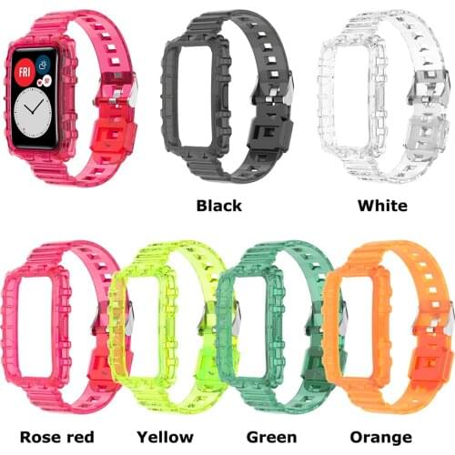 Eomfortable Watch Wristband Glacier Transparent Wrist Band Armor Replacement Accessories for Huawei watch