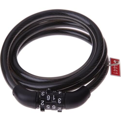 Cycling Bicycle Lock Code Steel Wire Anti-theft Electric Cable Locks Password Padlock Bicycle Security Safety Lock