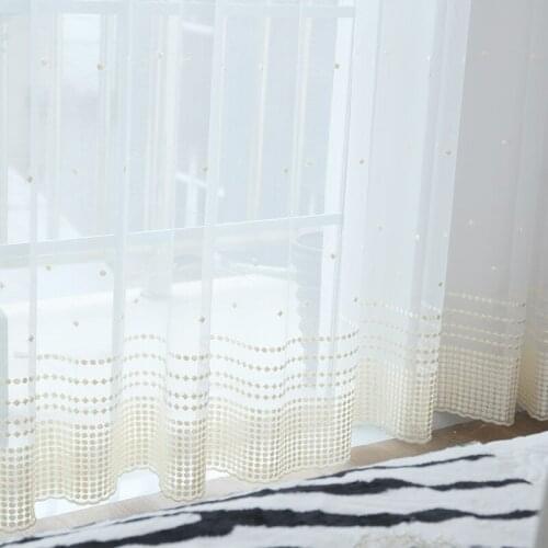 White Soft Tulle Sheer Window Curtains for Living Room Modern Voile Curtain For Bedroom Wedding Decor Drape Blinds Home Custom