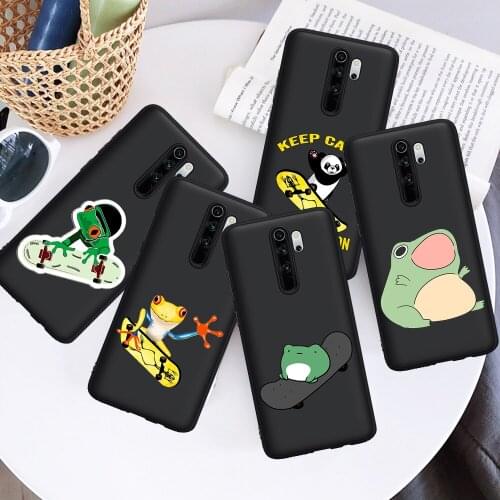 2021 Skateboard Frog Dinosaur Cute cartoon for Xiaomi Mi 9T Redmi Note 5 6 7 8 8T 9 9S 10 10Pro K20 K30 9T Pro Phone Case coque