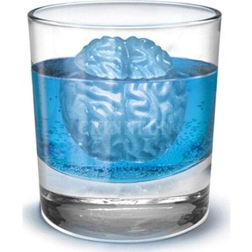 220Pcs/Lot Home Dining Bar Brain Shape Ice Tray Ice Mold Cool Drink Party Tool Hot Sale